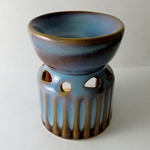 Ceramic Oil Burner (Rustic Chalice)