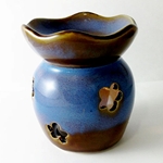 Ceramic Oil Burner (Rustic Flowers)